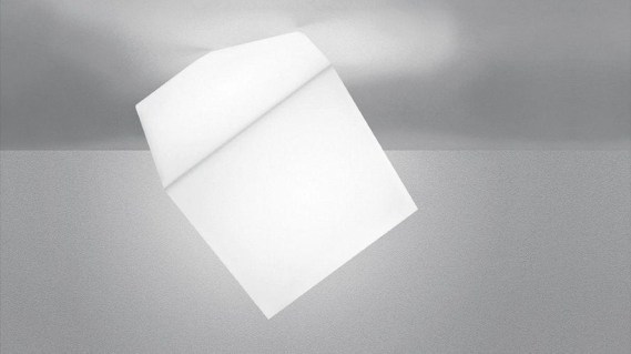 ARTEMIDE EDGE PARETE/SOFFITO 30, 1293010A, biała lampa sufitowa, nowoczesne lampy, włoska lampa sufitowa